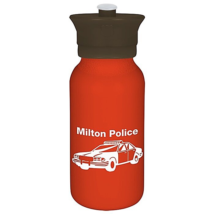 Custom Police Officer Hat Sport Bottle - 20 oz.