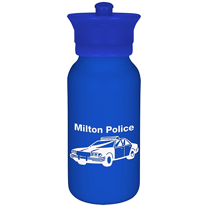 Custom Police Officer Hat Sport Bottle - 20 oz.