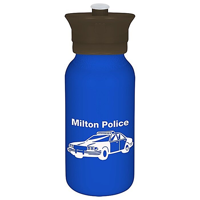 Custom Police Officer Hat Sport Bottle - 20 oz.