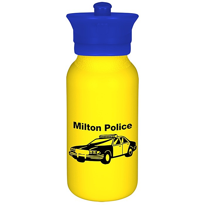 Custom Police Officer Hat Sport Bottle - 20 oz.