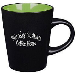Custom Noir Ceramic Mug - 12 oz