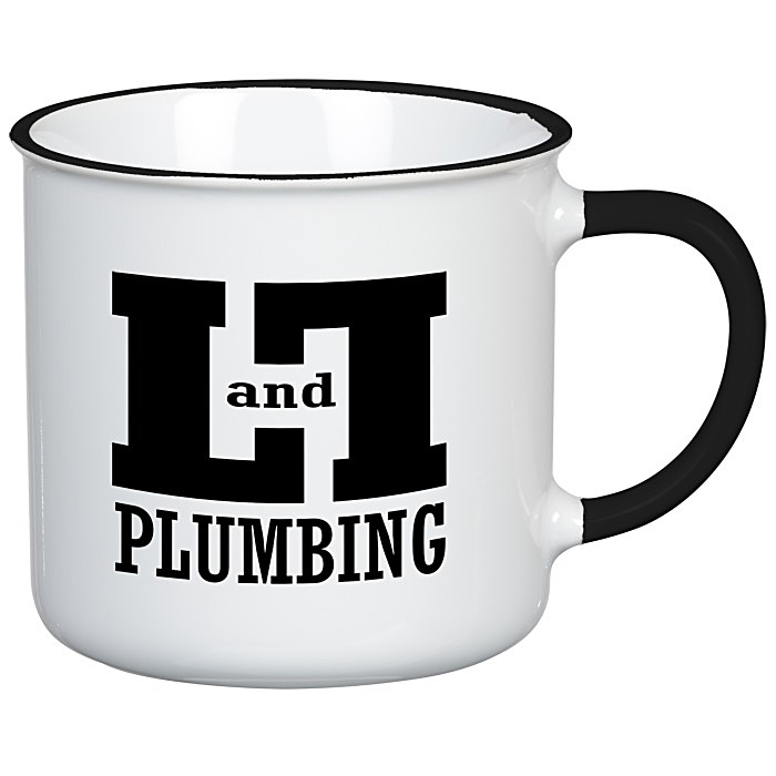Custom Colour Accent Ceramic Mug - 12 oz.