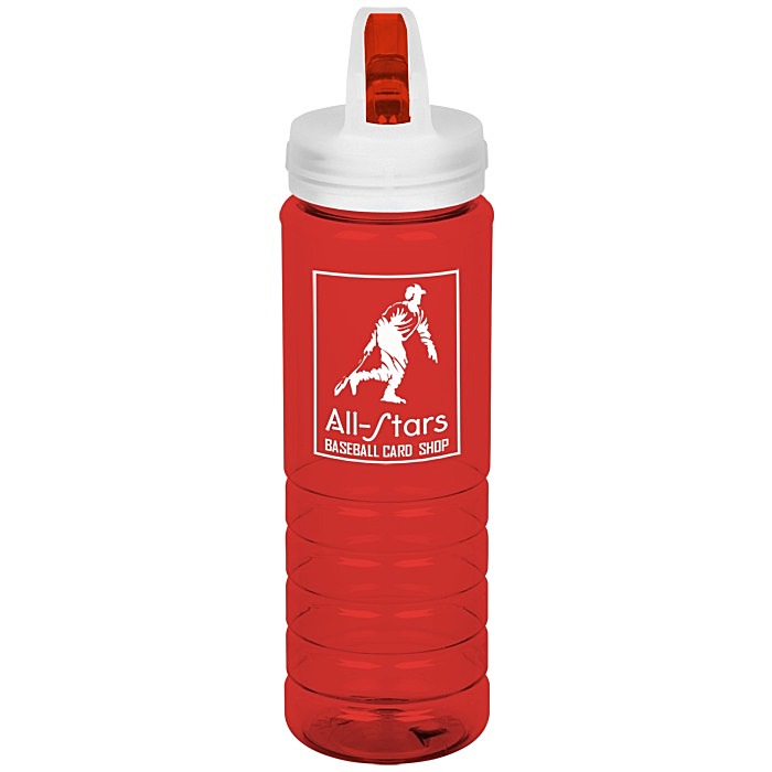 Custom Flip Out Ringed Sport Bottle - 26 oz.