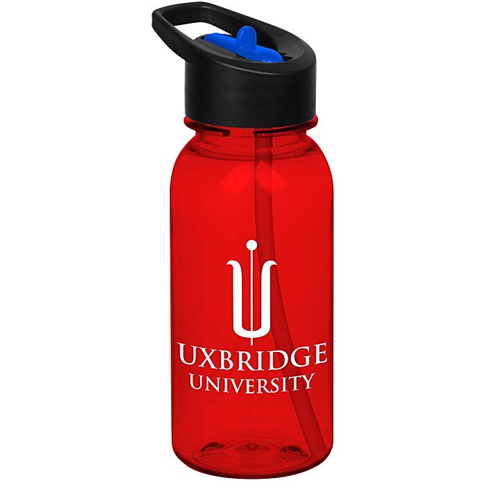 Custom Cadet Water Bottle with Two-Tone Flip Straw Lid - 18 oz