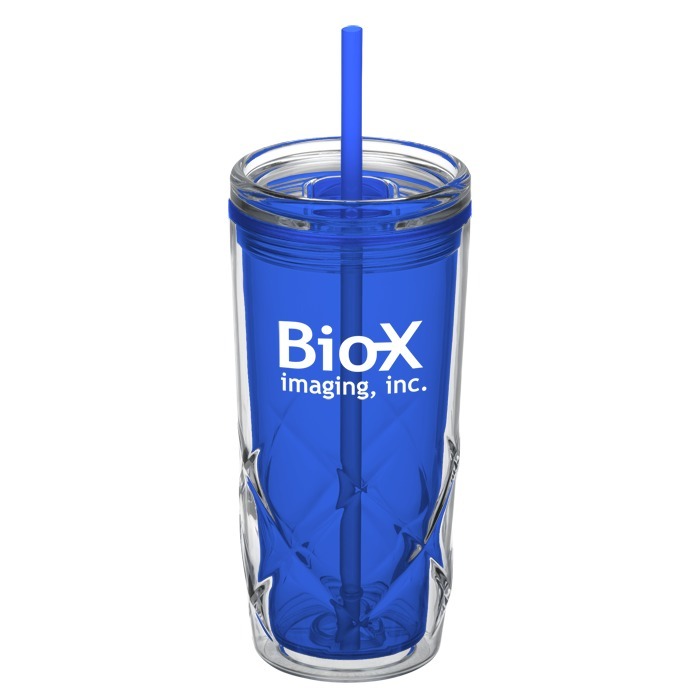 Custom Refresh Simplex Tumbler with Straw - 16 oz