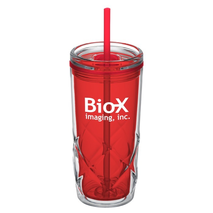Custom Refresh Simplex Tumbler with Straw - 16 oz
