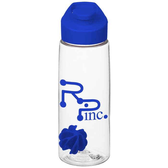 Custom Clear Impact Flair Bottle with Flip Carry Lid - 26 oz - Shaker