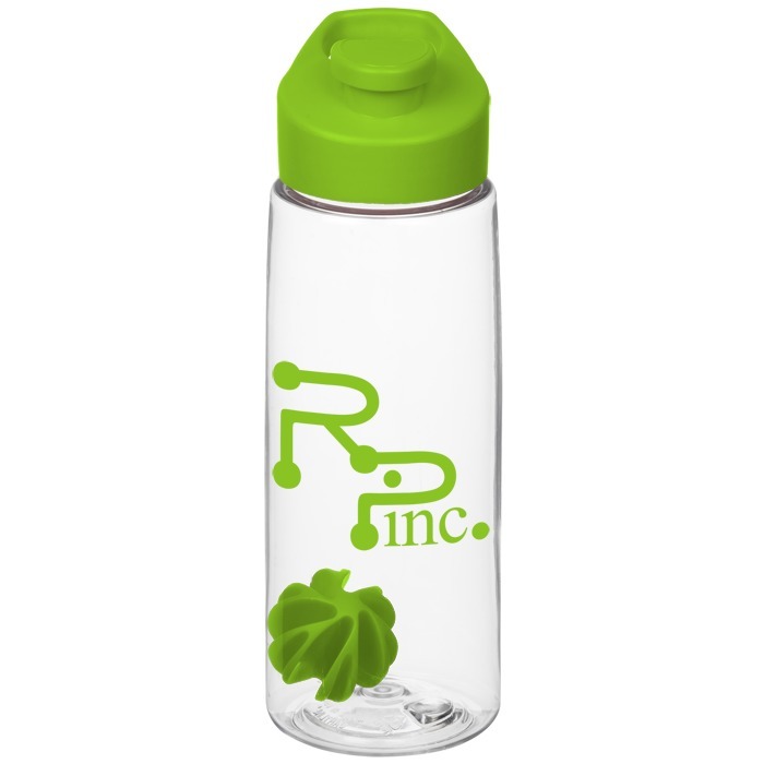 Custom Clear Impact Flair Bottle with Flip Carry Lid - 26 oz - Shaker