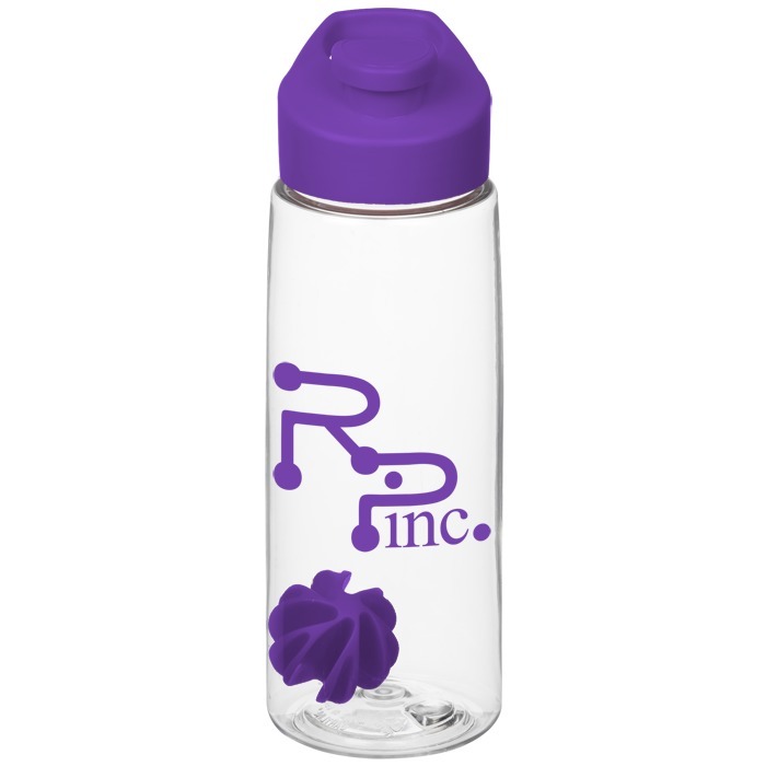 Custom Clear Impact Flair Bottle with Flip Carry Lid - 26 oz - Shaker