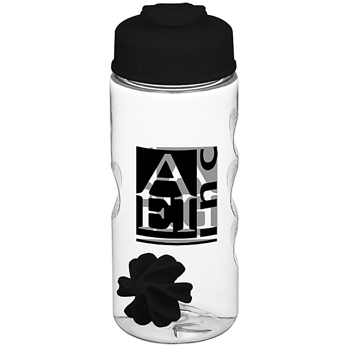Custom Clear Impact Mini Mountain Bottle with Flip Lid - 22 oz - Shaker