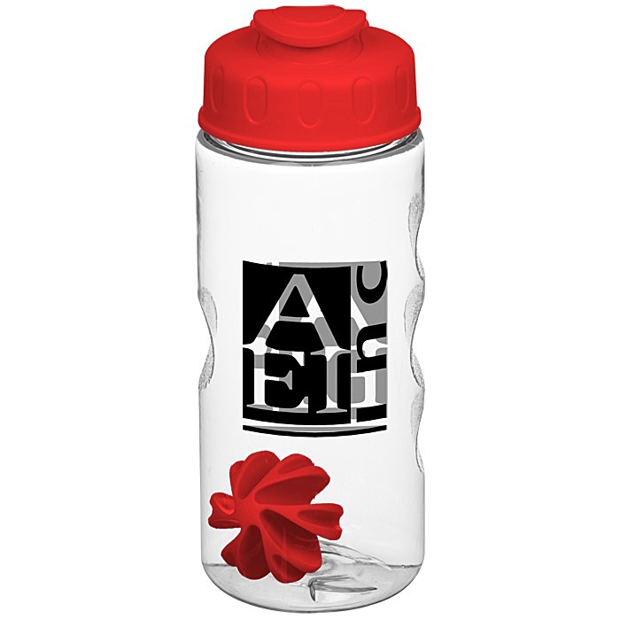 Custom Clear Impact Mini Mountain Bottle with Flip Lid - 22 oz - Shaker