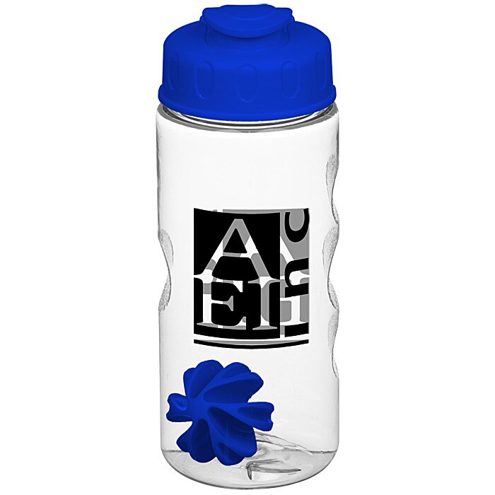 Custom Clear Impact Mini Mountain Bottle with Flip Lid - 22 oz - Shaker