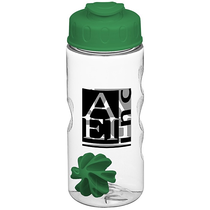Custom Clear Impact Mini Mountain Bottle with Flip Lid - 22 oz - Shaker