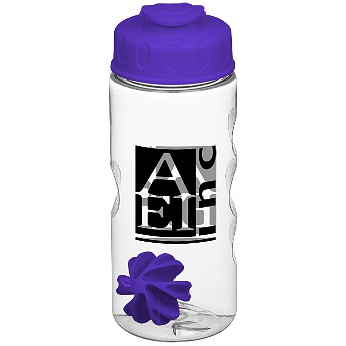 Custom Clear Impact Mini Mountain Bottle with Flip Lid - 22 oz - Shaker
