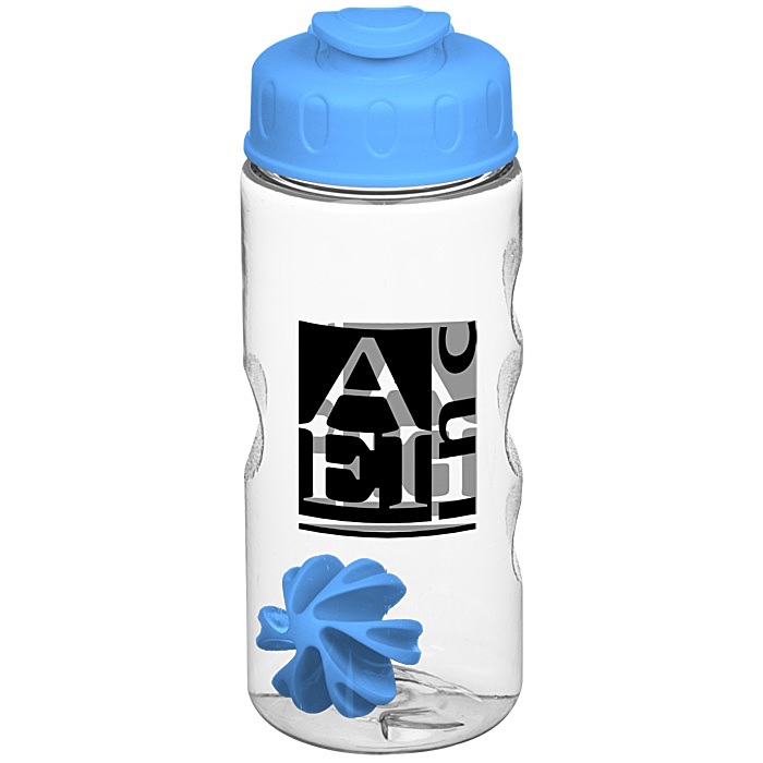 Custom Clear Impact Mini Mountain Bottle with Flip Lid - 22 oz - Shaker