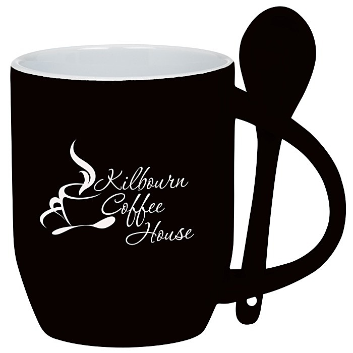 Custom Rounded Spooner Coffee Mug - 11 oz