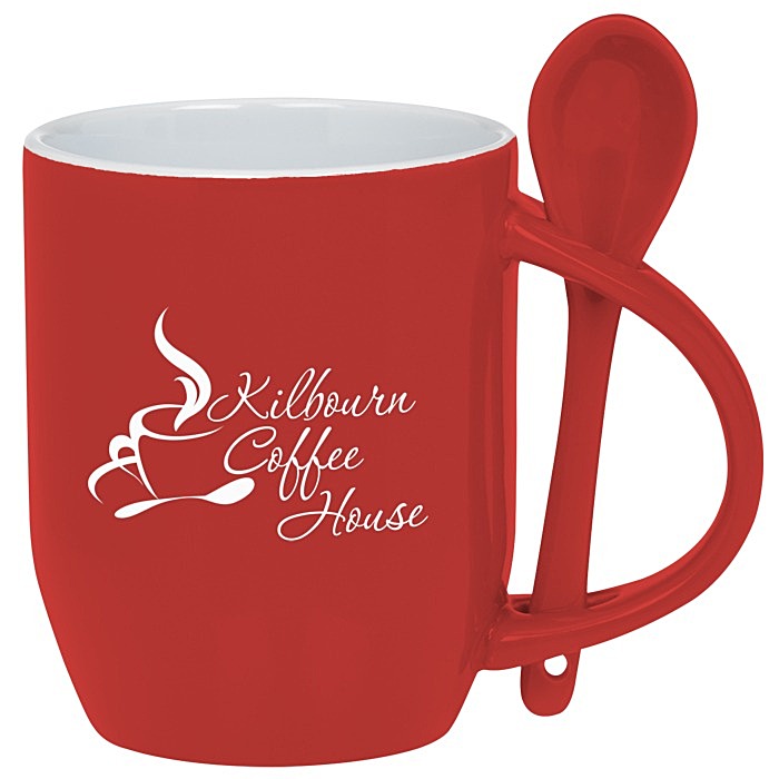 Custom Rounded Spooner Coffee Mug - 11 oz