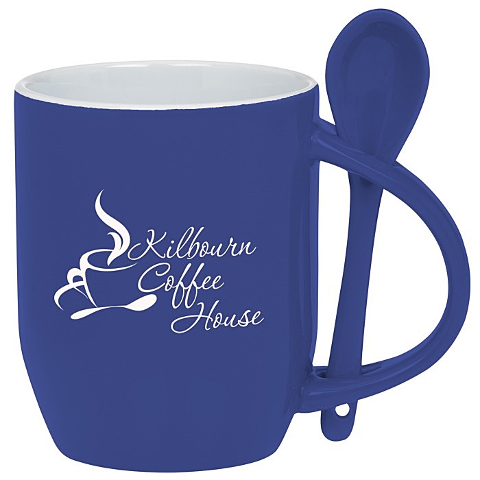 Custom Rounded Spooner Coffee Mug - 11 oz