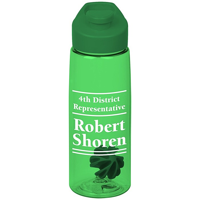 Custom Flair Bottle with Flip Carry Lid - 26 oz - Shaker