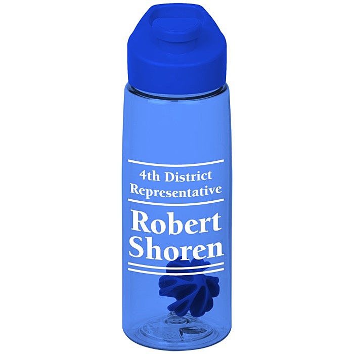 Custom Flair Bottle with Flip Carry Lid - 26 oz - Shaker