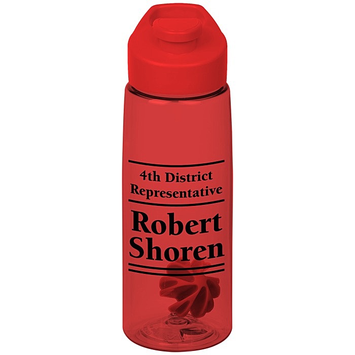Custom Flair Bottle with Flip Carry Lid - 26 oz - Shaker