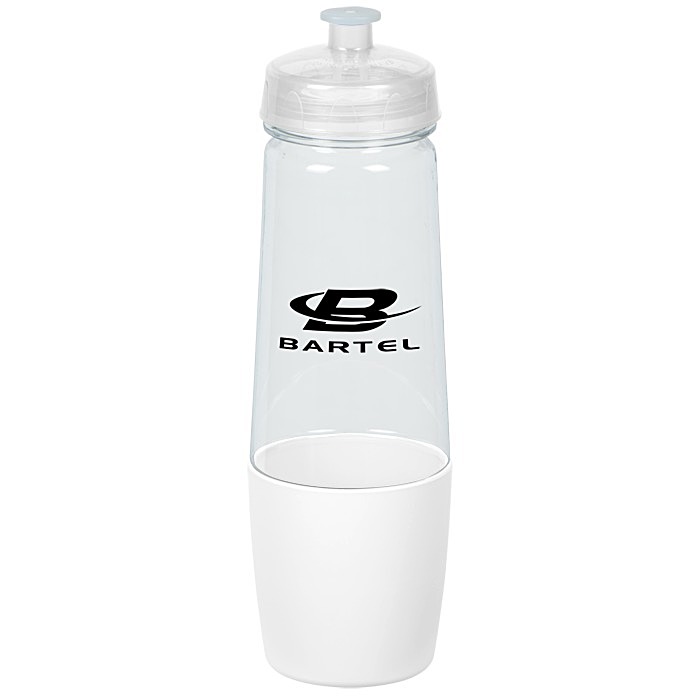 Custom PolySure Sip and Pour Water Bottle - 28 oz. - Clear