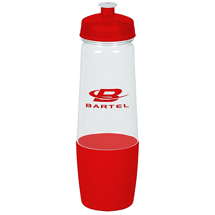 Custom PolySure Sip and Pour Water Bottle - 28 oz. - Clear