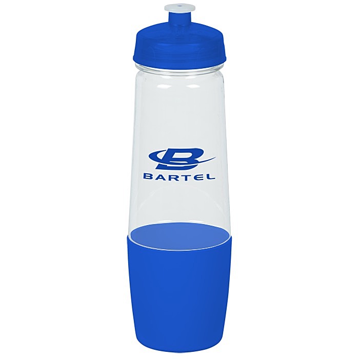 Custom PolySure Sip and Pour Water Bottle - 28 oz. - Clear