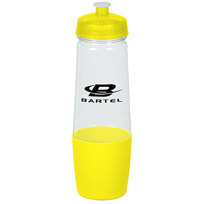 Custom PolySure Sip and Pour Water Bottle - 28 oz. - Clear