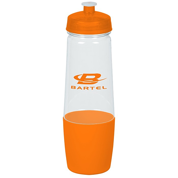 Custom PolySure Sip and Pour Water Bottle - 28 oz. - Clear
