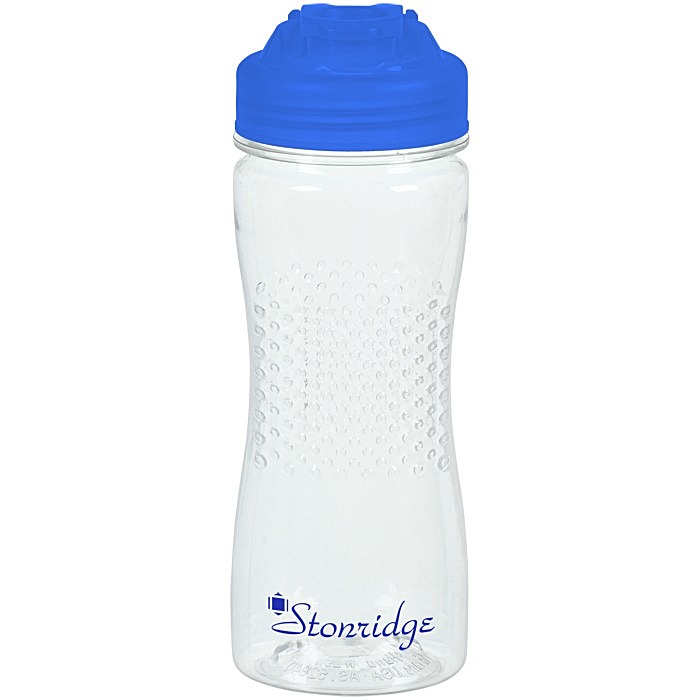 Custom Refresh Zenith Water Bottle with Flip Lid - 16 oz - Clear