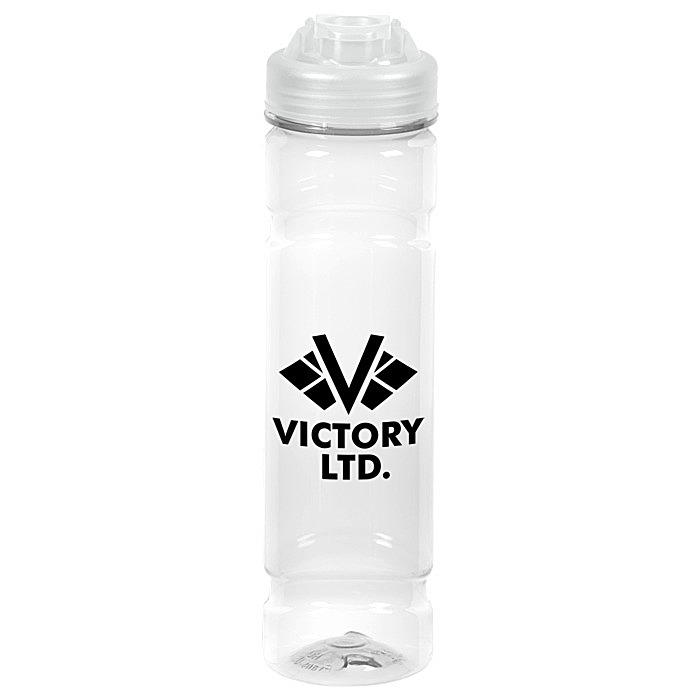 Custom PolySure Jetstream Water Bottle with Flip Lid - 24 oz