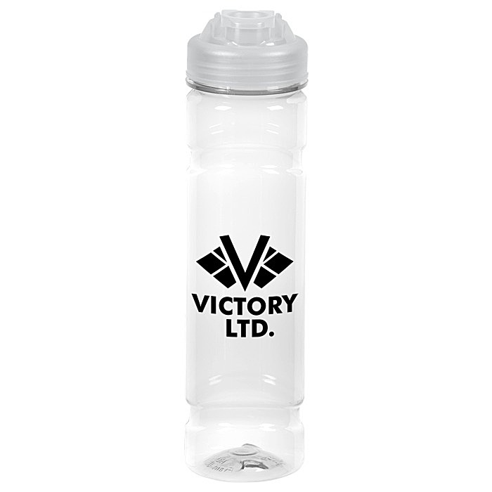 Custom PolySure Jetstream Water Bottle with Flip Lid - 24 oz