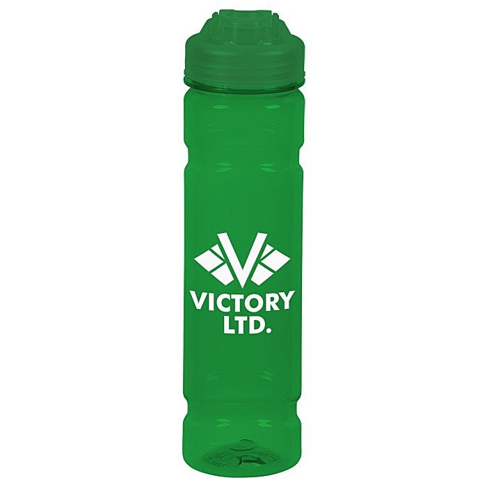 Custom PolySure Jetstream Water Bottle with Flip Lid - 24 oz