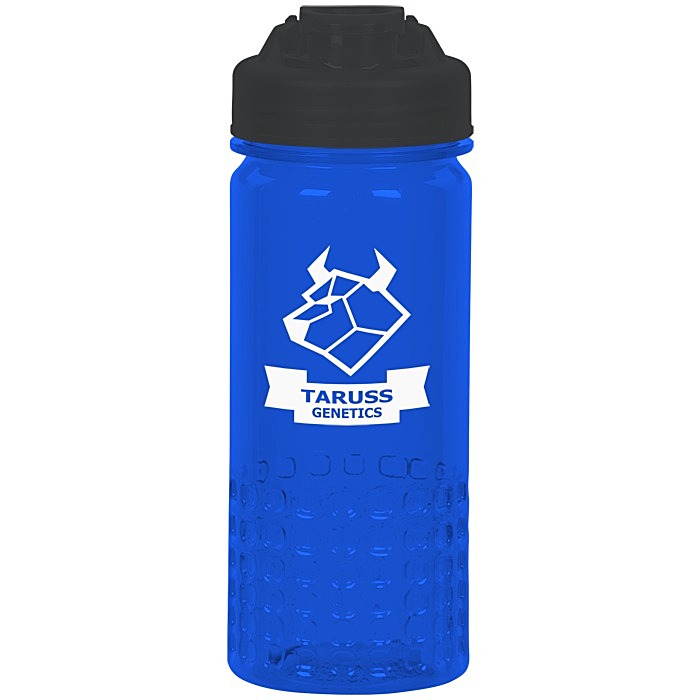 Custom PolySure Out of the Block Water Bottle with Flip Lid - 16 oz