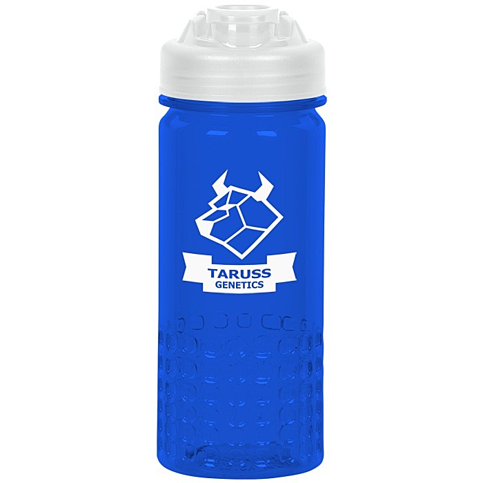 Custom PolySure Out of the Block Water Bottle with Flip Lid - 16 oz