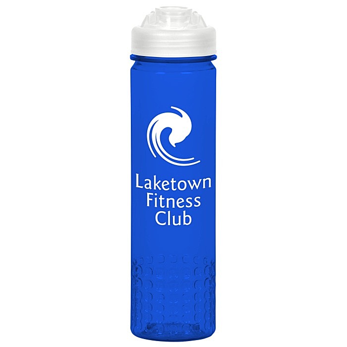 Custom PolySure Out of the Block Water Bottle with Flip Lid - 24 oz