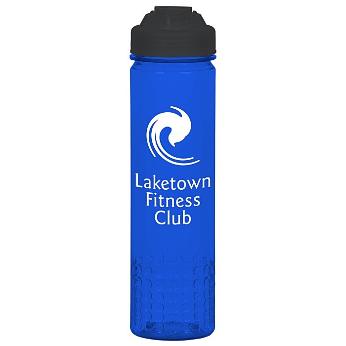 Custom PolySure Out of the Block Water Bottle with Flip Lid - 24 oz