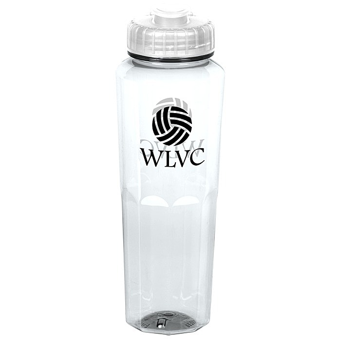 Custom PolySure Retro Water Bottle with Flip Lid - 32 oz
