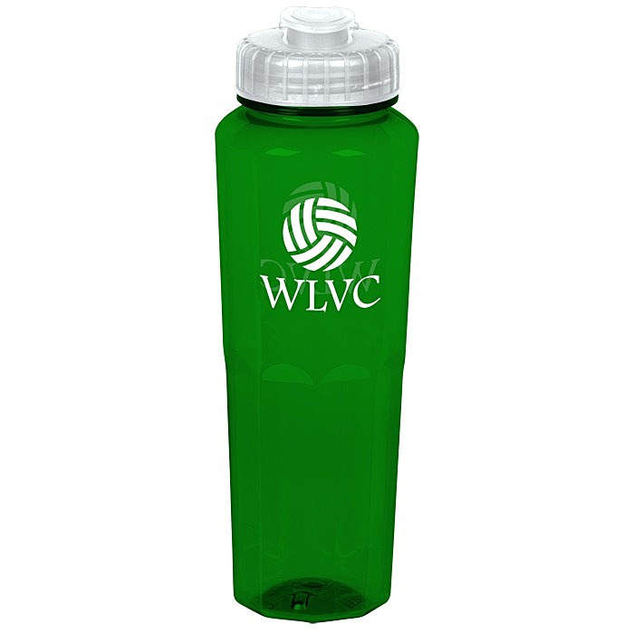 Custom PolySure Retro Water Bottle with Flip Lid - 32 oz