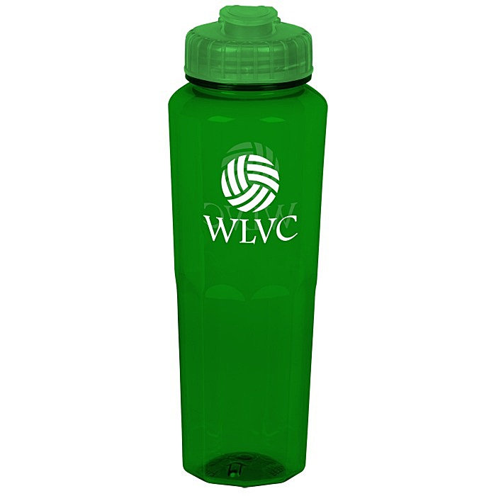 Custom PolySure Retro Water Bottle with Flip Lid - 32 oz