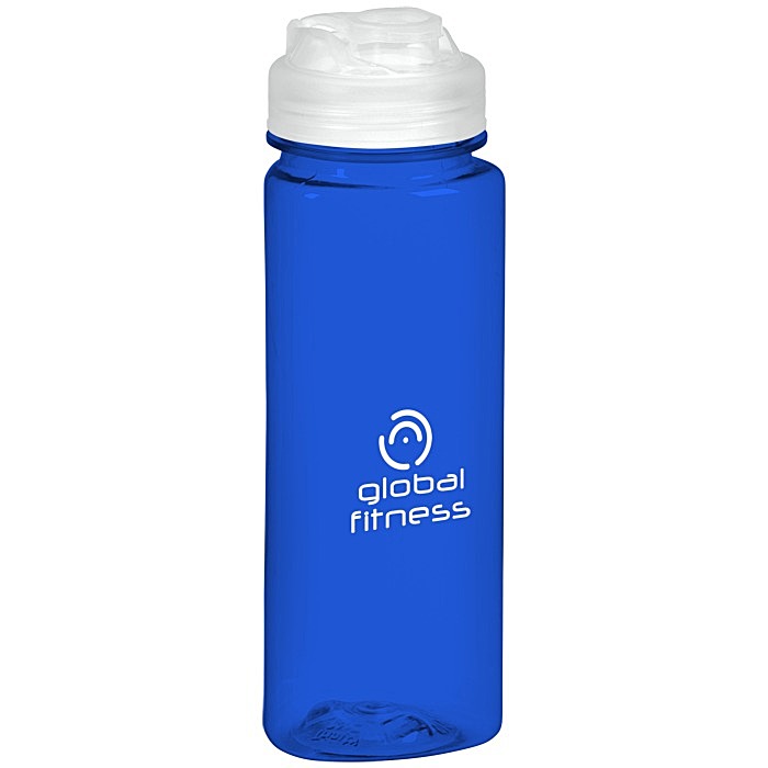Custom PolySure Trinity Water Bottle with Flip Lid - 24 oz
