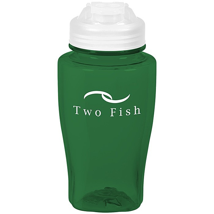 Custom PolySure Twister Water Bottle with Flip Lid - 16 oz