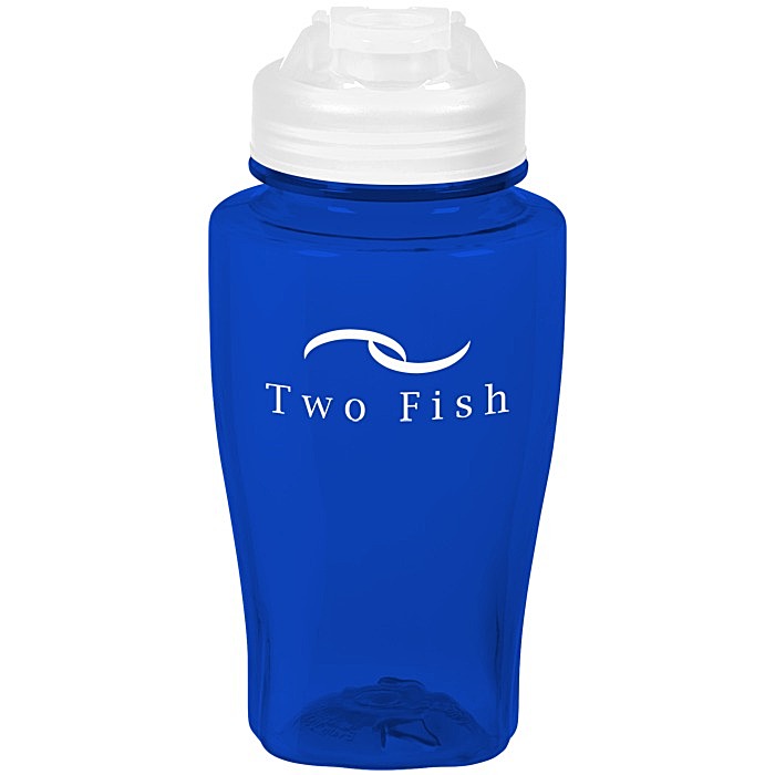 Custom PolySure Twister Water Bottle with Flip Lid - 16 oz