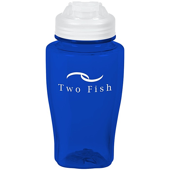 Custom PolySure Twister Water Bottle with Flip Lid - 16 oz