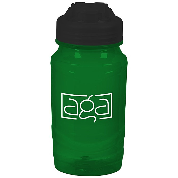 Custom Refresh Surge Water Bottle with Flip Lid - 16 oz