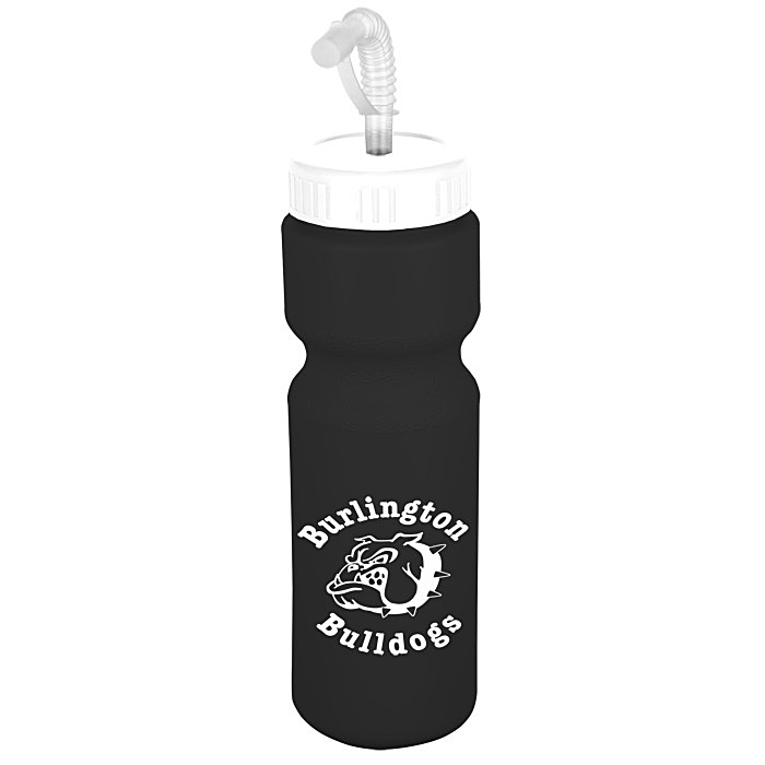 Custom Value Water Bottle with Straw Lid - 28 oz - Colours