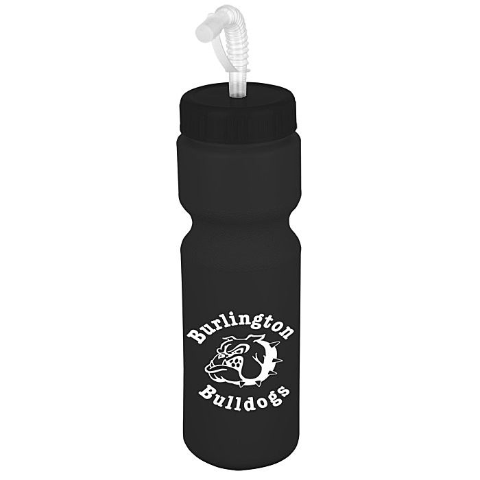 Custom Value Water Bottle with Straw Lid - 28 oz - Colours