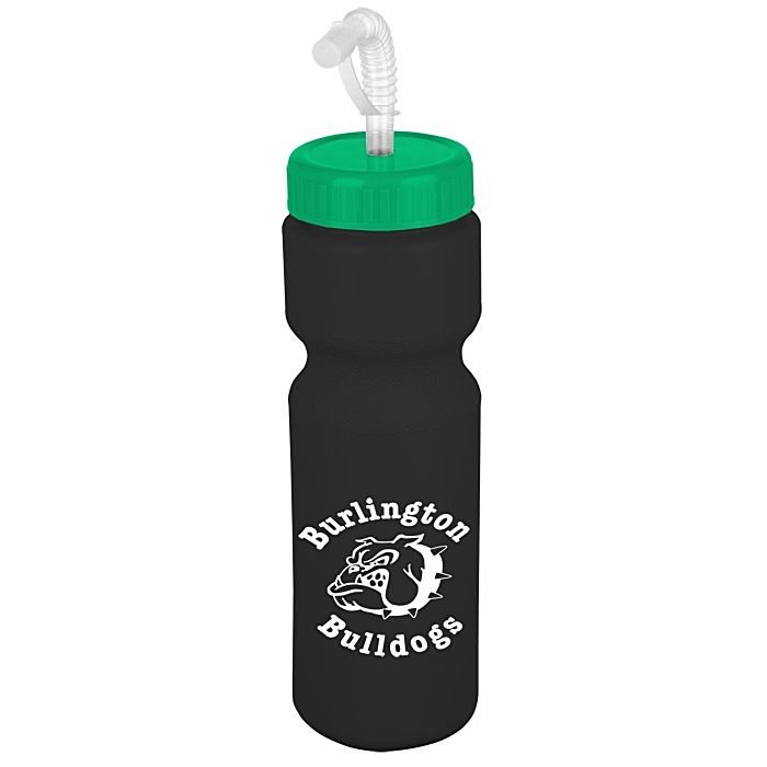 Custom Value Water Bottle with Straw Lid - 28 oz - Colours