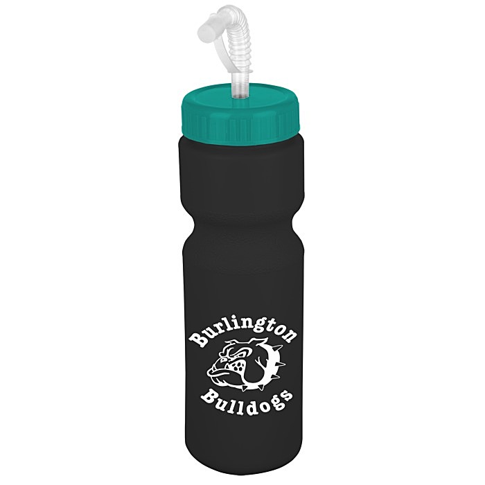 Custom Value Water Bottle with Straw Lid - 28 oz - Colours